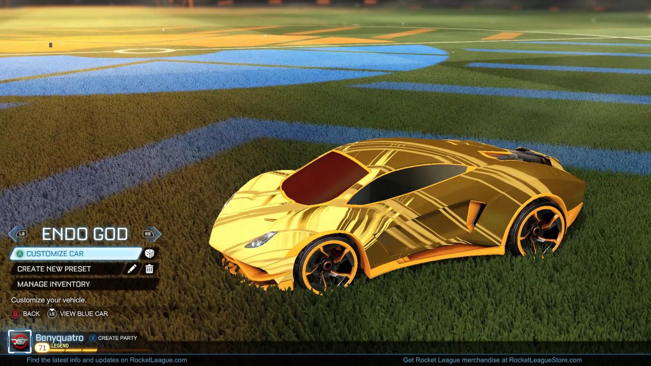 Orange Endo Slipstream Orange Chakrams Rocket League car of Benyquatro