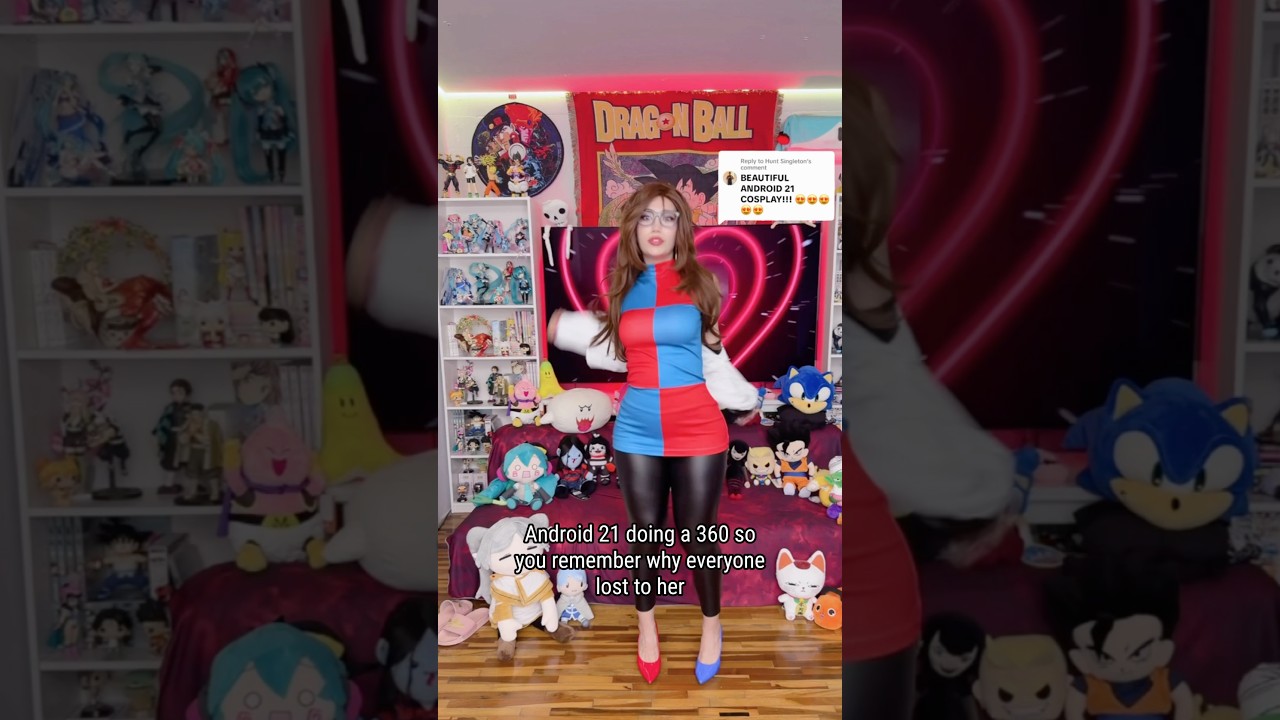 Android 21 was NEVER fair 😜 #anime #cosplay #youtubeshorts