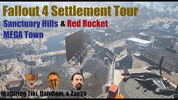 Fallout 4 Settlement Tour: Sanctuary Hills & Red Rocket MEGA Town feat. Tiki, Damxam, & Zaeya (R)