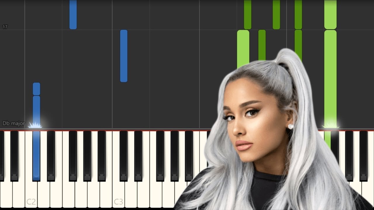 Ariana Grande - Thank You Next [Piano Tutorial] (Synthesia)
