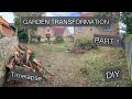 DIY Garden Landscaping Transformation Time Lapse - Part 1