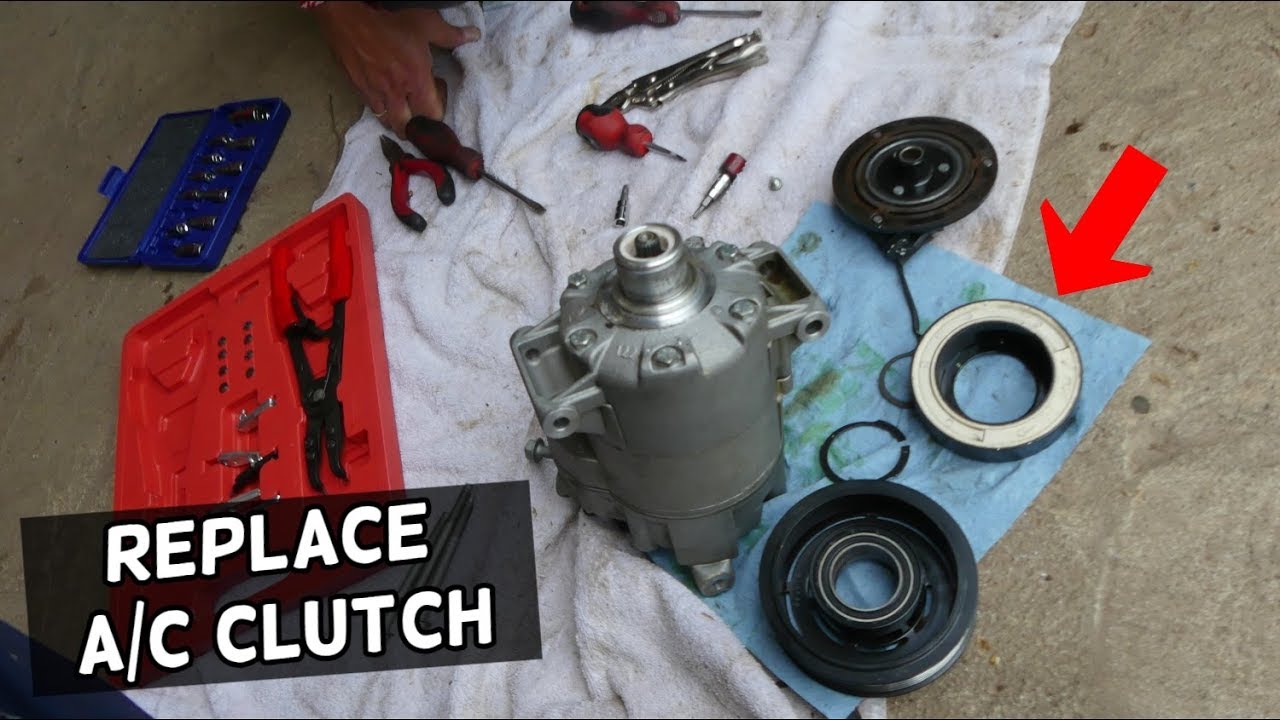 HOW TO REPLACE AC COMPRESSOR CLUTCH CHEVROLET GMC BUICK MALIBU EQUINOX ...