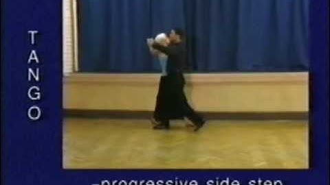 Tango dance steps 03. Progressive side step