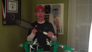 Tennis Stringing - Top-to-Bottom Crosses
