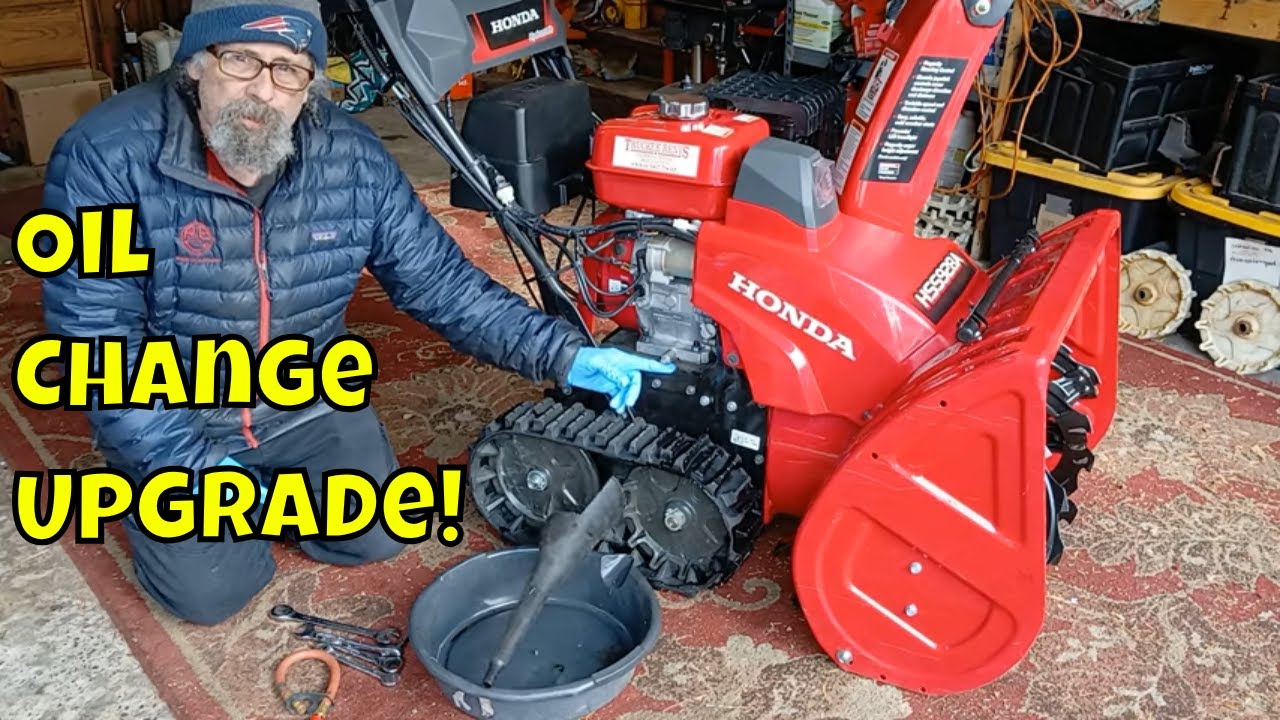 HONDA Snowblower Oil Change UPGRADE!