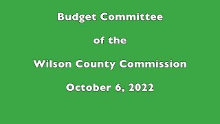 Wilson County Budget Committee