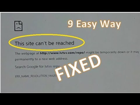 100% Fixed The Site can't be reached | 9 Easy way