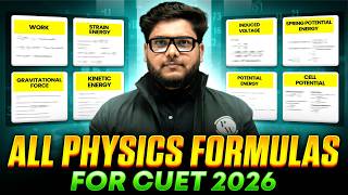 All Most Important Physics Formulas One Shot | CUET 2026 | Shailendra Sir