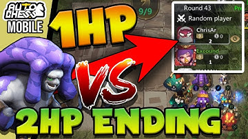 1HP vs. 2HP ENDING [6 Hunters vs. Feathered] - Super CLOSE GAME | Auto Chess Mobile