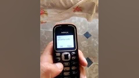 How to unlock security code of nokia 1280, 103