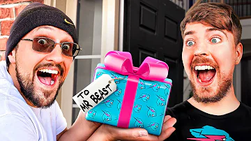 Surprising MR BEAST with "SPECIAL" Gift (FV Family)