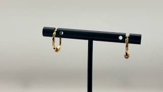 22 Karat Gold Bali Earrings (Hoops) - NB-GER319