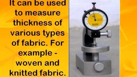 Testing of textile fabrics: fabric thickness eng