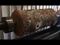 Woodturning   200kg log to 3kg ash vase