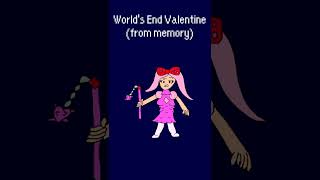 World's End Valentine recreated from memory