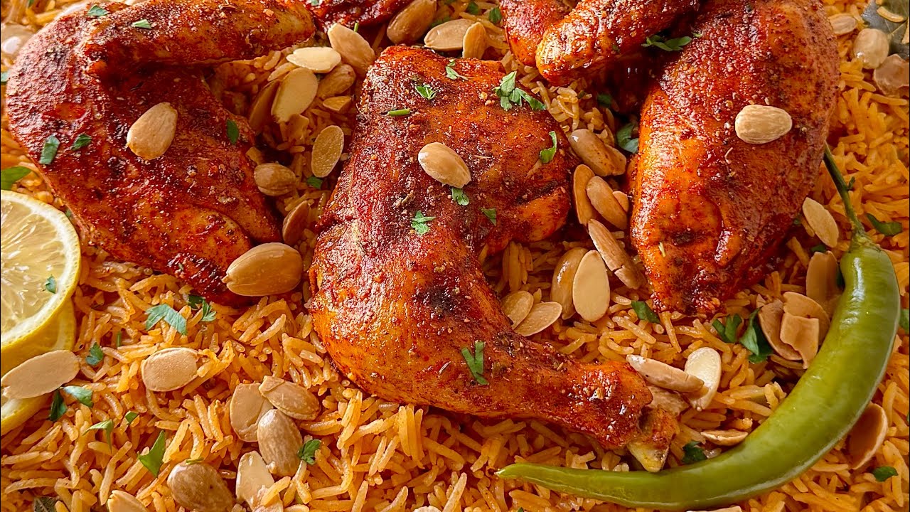 اطيب وأفخم وصفة كبسة سعودية ملوووكية 😍 مع سر الأرز النثري المفلفل رهيييييييبة
