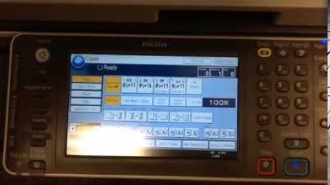 Ricoh Copier Home Screen Intro