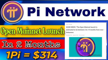 Boom 💥 Pi Network Open Mainnet Launch In 2 Months 🤯🤩 1Pi Value = $314 🤑🎉 #bitcoin #crypto #pinetwork