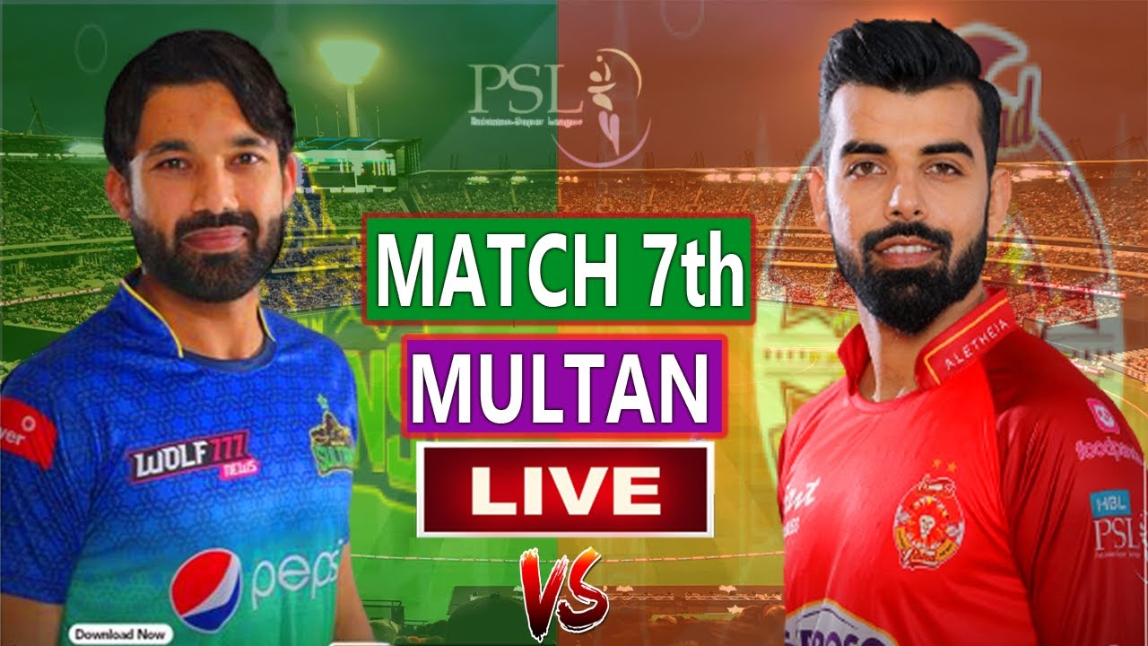 Multan Sultans vs Islamabad United 7th Match Live Only Score MS vs IU Live PSL 8 2023 Live Match