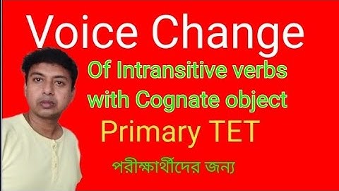 Voice Change of Intransitive Verbs with a Cognate Object, #voice_change