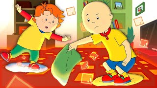 Caillou et Léo Jouent Le sol est de lave | Caillou en Français
