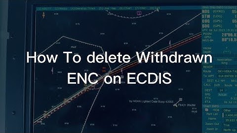 How to delete Withdrawn ENC in JRC ECDIS