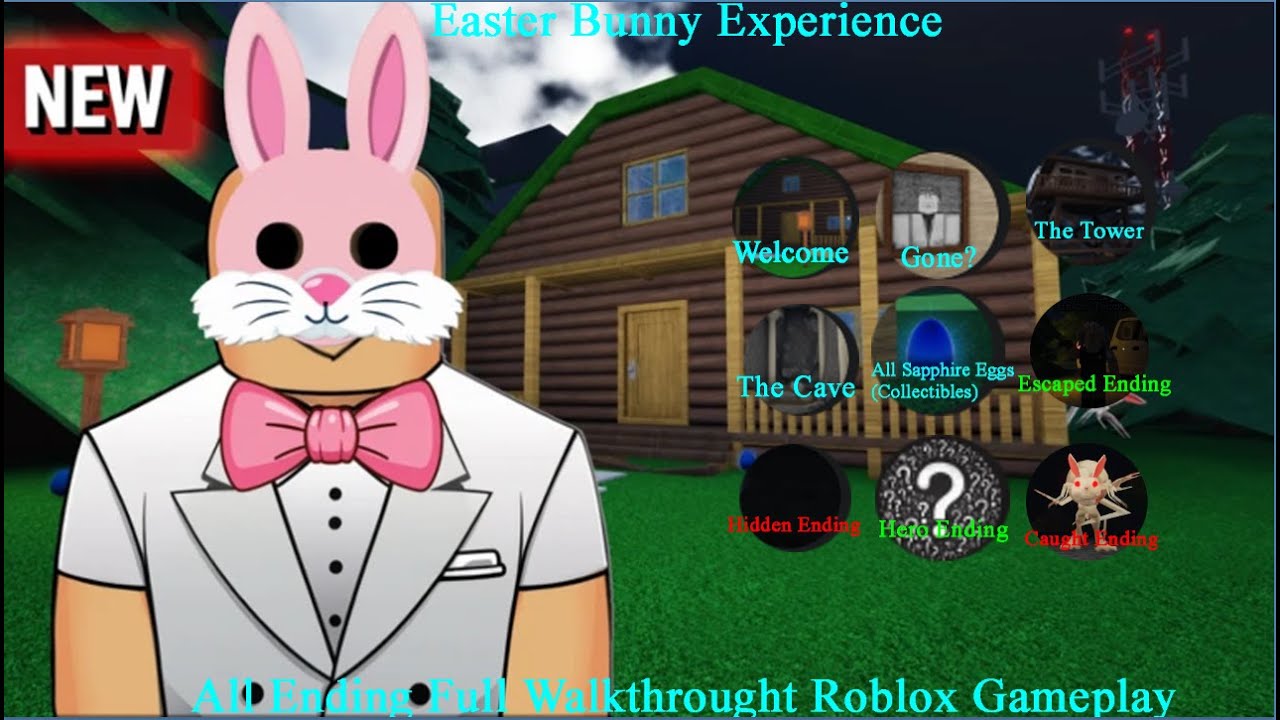Easter Bunny Experience 🐇All Ending Full Walkthroguht Roblox Gameplay ...
