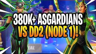 *NEW* 380K+ ASGARDIAN'S VS DARK DIMENSION 2 (NODE 1)! - MARVEL Strike Force - MSF