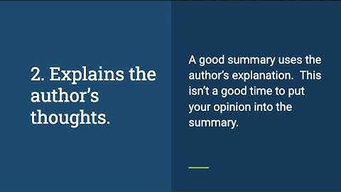 Summaries for Nonfiction