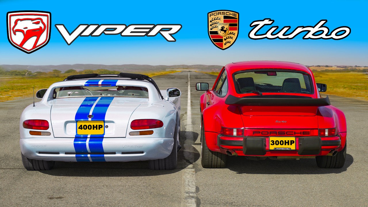 Dodge Viper v Porsche 911 Turbo: DRAG RACE