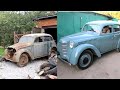 Реставрация автомобиля. 50 лет неподвижно в гараже. Restoration of cars. 50 years in the garage.