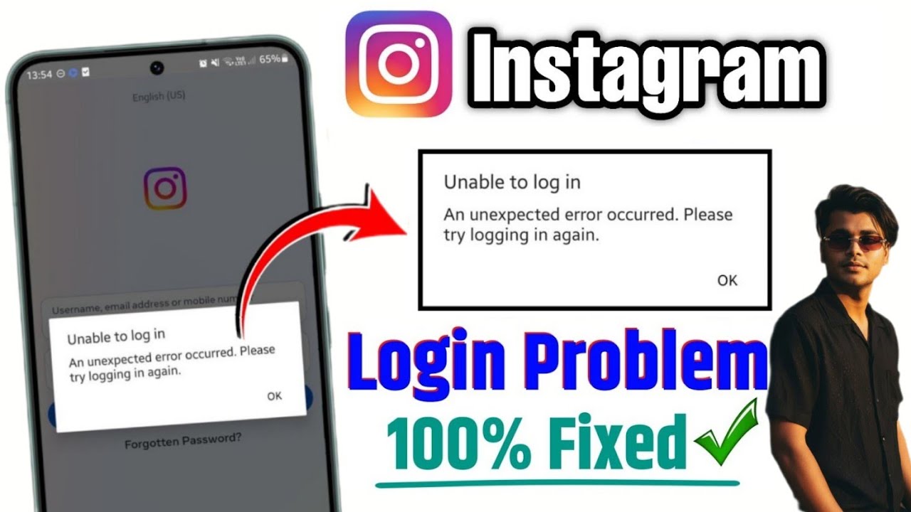 Instagram Unable to Login Fix | An Unexpected Error Occurred Problem Solve 2025