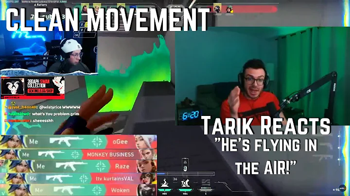 SEN tarik REACTS to ShiroRz CLEAN Neon MOVEMENT ACE | VALORANT Clips
