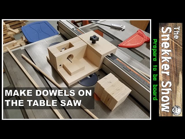 Homemade Dowel Maker - DIY Table Saw Dowel Making Jig 👉 FREE PLANS 👈 