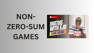 31. Non-Zero-Sum Games