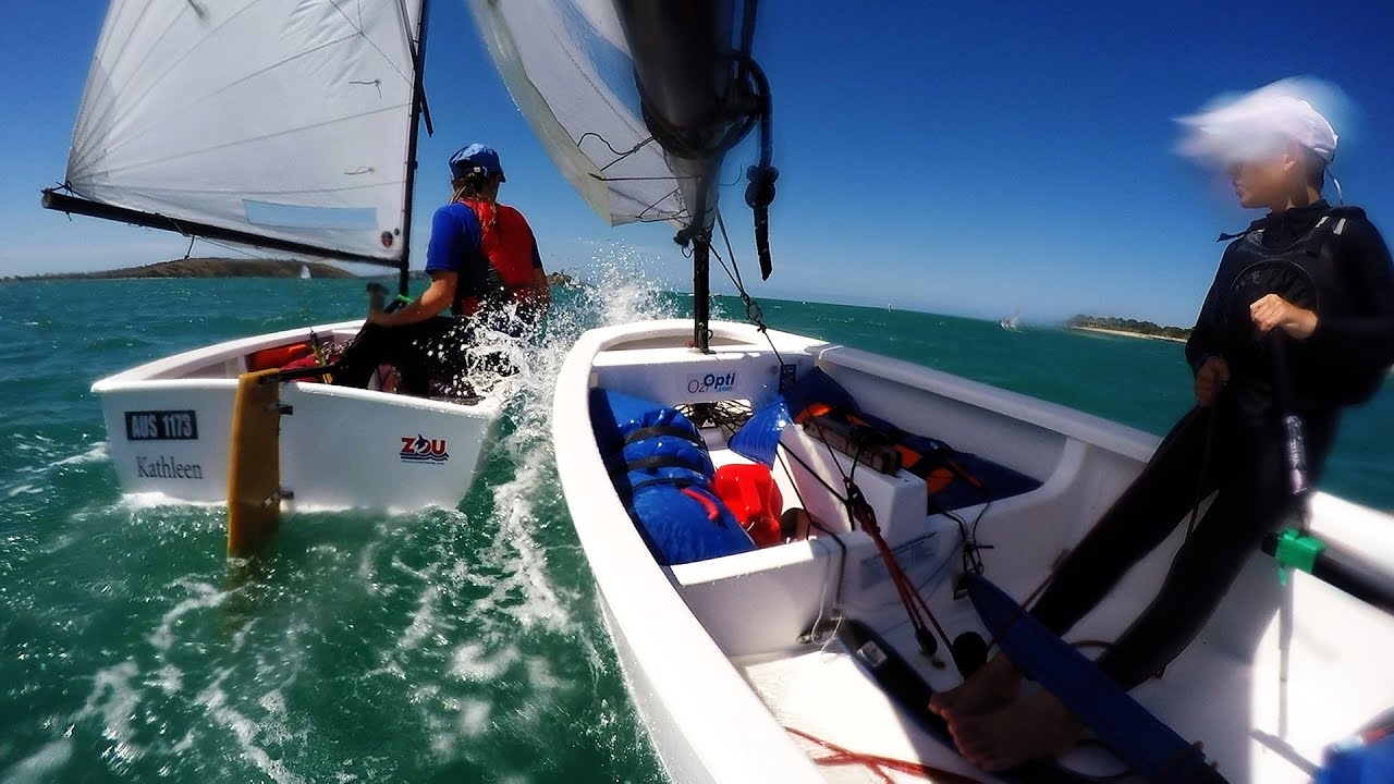 Opti sailing Yellow Fleet 3rd of December 2016