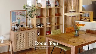 [ทัวร์ห้อง] อพาร์ทเมนต์เช่า ห้องไม้สไตล์คาเฟ่ | ตกแต่งภายใน DIY/พืชภายในบ้าน | คู่ญี่ปุ่น