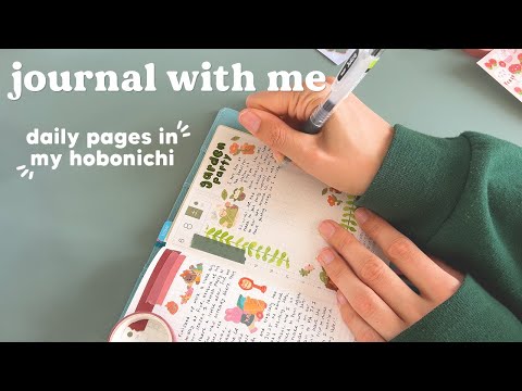 journal with me 🍀 hobonichi techo daily journal