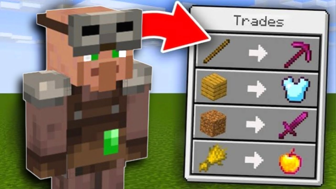 Minecraft, But Villagers Trade OP Items! 