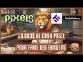  pixels   cash prize de 10000  pour faire des burgers