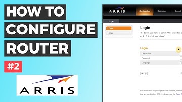 💡How to access ARRIS router settings and how to configure Wireless Router v2