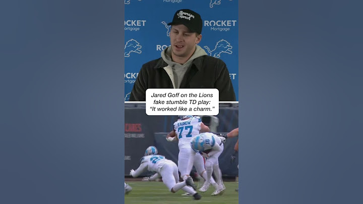 Jared Goff says the Lions fake stumble play “worked like a charm” 😅 #shorts