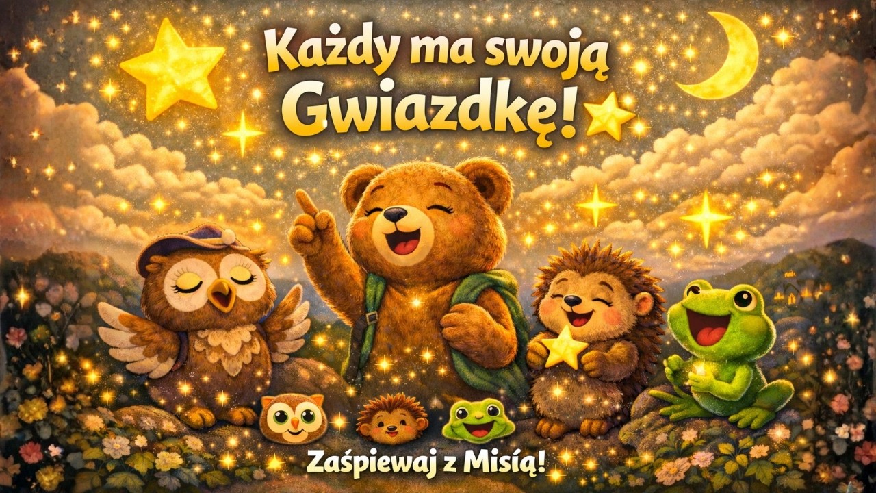 👉 Każdy Ma Swoją Gwiazdkę ⭐ Piosenka o Marzeniach dla Dzieci