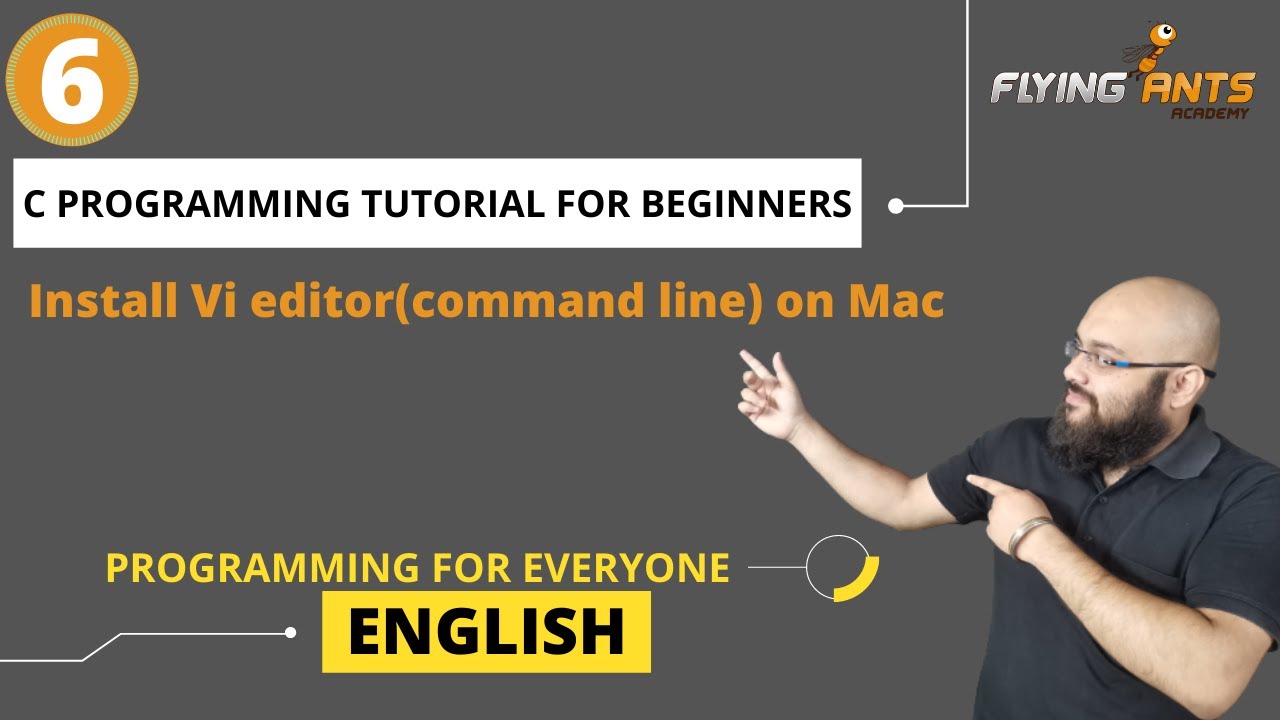 Install Vi Editor - Command line (CLI) version on Mac - English - YouTube