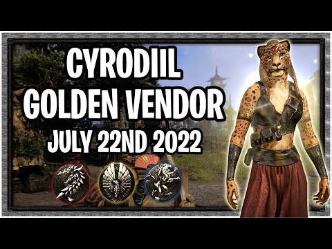 ESO - Cyrodiil Golden PvP Vendor - July 22nd 2022