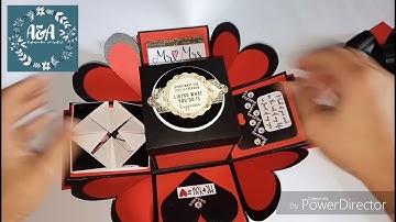 Red and black explosion box