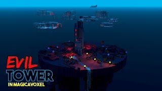 Voxel Art Timelapse - Evil Tower - MagicaVoxel