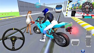 ✅3D Driving Class Simulator - Bullet Train Vs Motorbike - Bike Driving Game - Android Gameplay