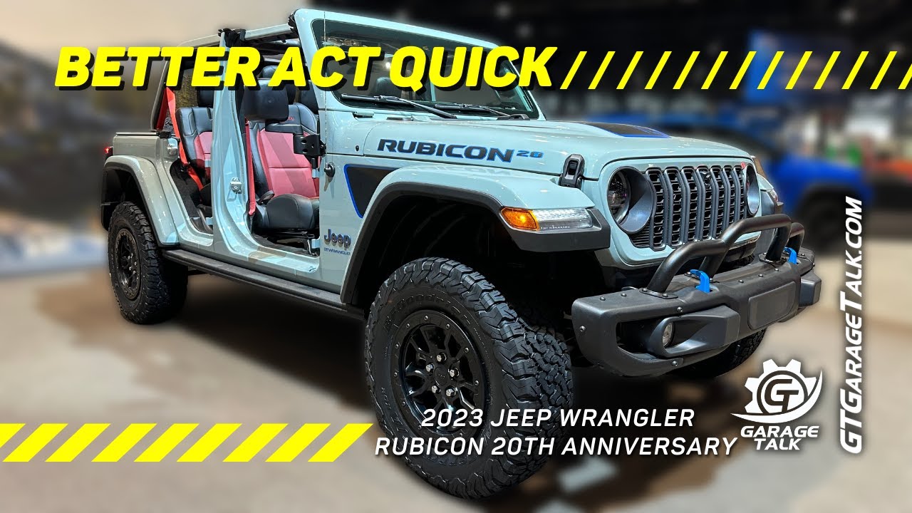 2023 Jeep Wrangler Rubicon: Celebrating 20 Years of Rubicon with Special  Editions - YouTube