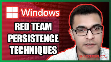 Windows Red Team Persistence Techniques | Red Team Series 5-13